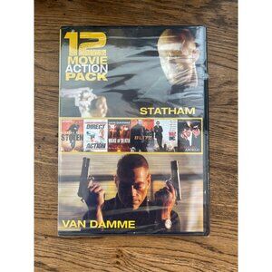 12 Movie Action Pack DVD Set Ft. Nicolas Cage Morgan Freeman John Cusack & More